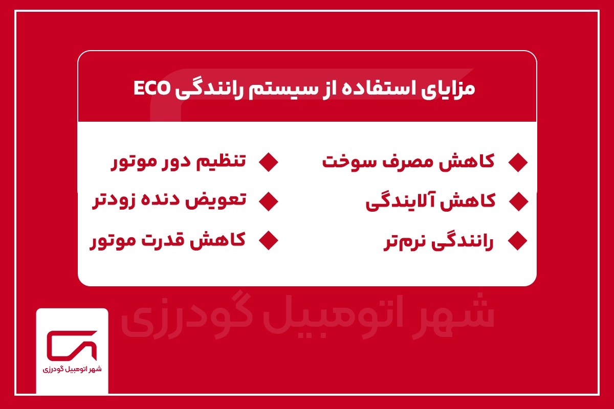 مزایای استفاده از سیستم رانندگی ECO