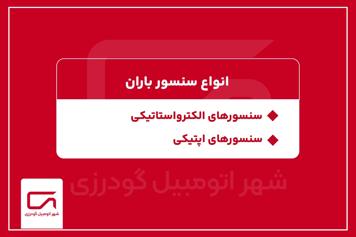 انواع سنسور باران